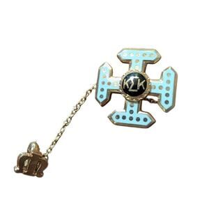 Vtg Kappa Sigma Kappa 10kt Gold Fraternity Pin Seed Pearl